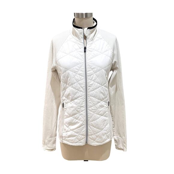 Athleta Flurry Force Insulated Primaloft Jacket Jacket Womens Size Large White - Picture 1 of 7